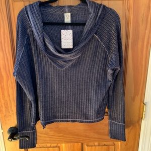 Free People Crop Shirt